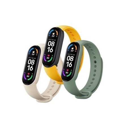 Urheilupaketti Xiaomi Mi Smart Band 6 (beige, keltainen ja vihreä)