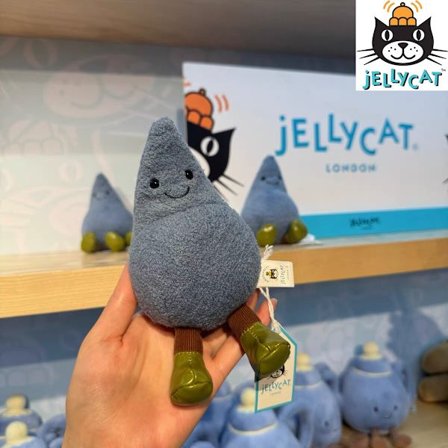 Limited Edition Jellycat Amuseables Glad Regndråbe Plyslegetøj Bedårende Gave Blød