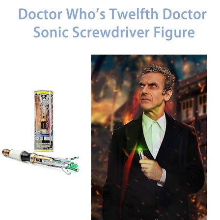 Doctor Who Den Tolvte Doktors Sonic Screwdriver Model Lys Lyd Legetøj