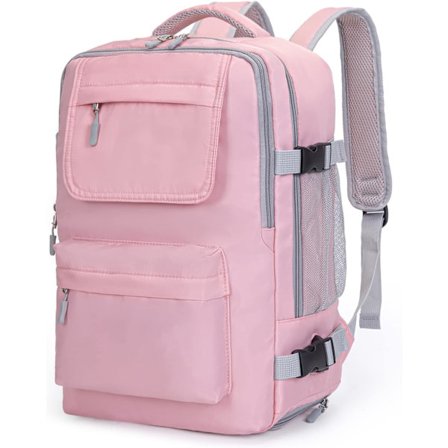 Resebackpack för Ryanair Kabinbagage Understols Carry On Bag för Flyg Hand Passar för 14" PC Casual Dagryggsäck med USB Laddningsport Skofack