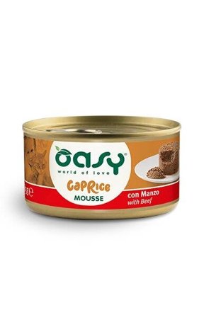 Oasy Wet Cat Mousse Con Manzo Per Gatti Adulti Lattina 85g
