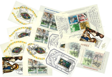 Berlin - 14 miniark (6 forskellige) - Stemplet dubletpakke