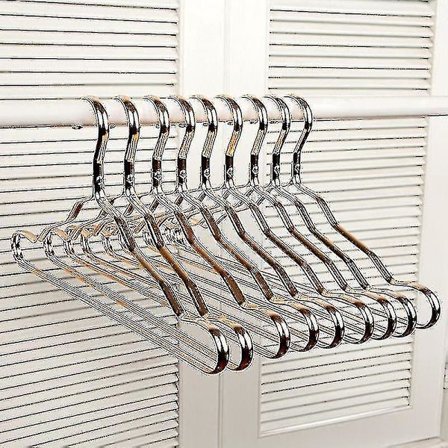 Liukumattomat vaatetelineet 10 kpl Alumiiniseos Kestävä Vaateteline Vaatteiden Kuivausteline Tilaa säästävä Metallivaateteline -ES