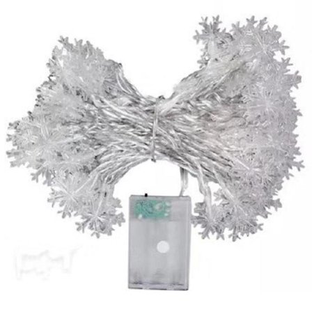 6m 40 kpl LED-jouluvalot, paristokäyttöinen LED-valosarja sisä- ja ulkokäyttöön, puutarhaan, terassille, juhliin