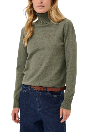 Saint Tropez Roller Neck Sweater Tröjor Dam Grön M