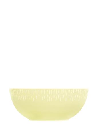 Confetti Saladbowl W/Relief 1 Pcs . Giftbox Home Tableware Bowls & Serving Dishes Salad Bowls Yellow Aida