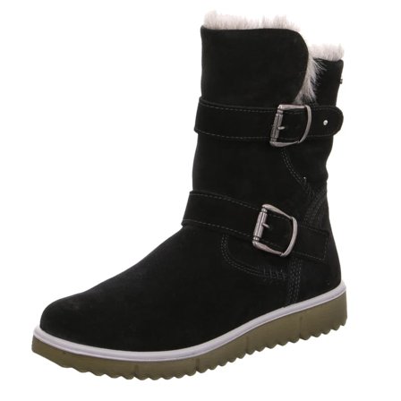 Superfit Lora Buckles Youth Children lined boots Black 38