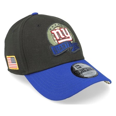 New Era - NFL Black flexfit Czapka Z Daszkiem - New York Giants M 39THIRTY NFL Salute To Service 22 Black/Royal Flexfit @ Hatstore