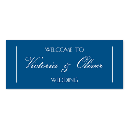 Wedding welcome signs - Personalised - 120x50mm - Signomatic.com.au