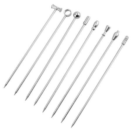 16 stk Cocktailpinner, Cocktail Tannpinner, Rustfritt Stål Martini Oliven KLB