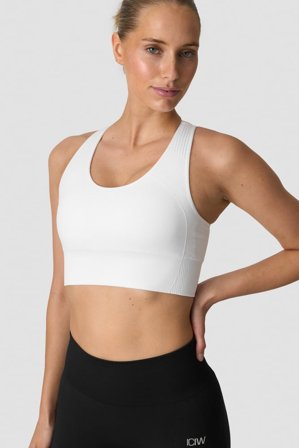 ICANIWILL - Soft Seamless Sports Bra White - Sport-BH - Damen - ICIW