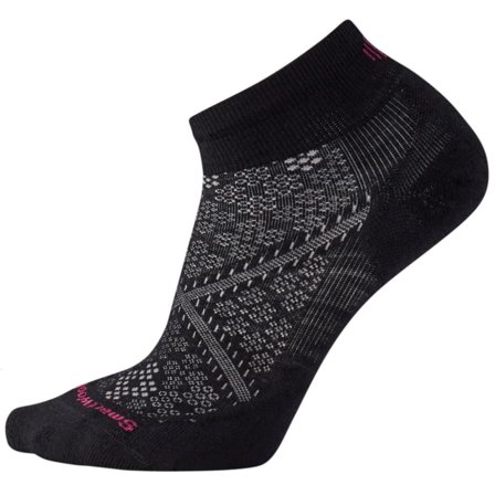 Smartwool Women's PhD Run Light Elite Low Cut Socks Women workout socks Black S (34-37)