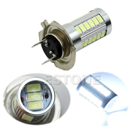 H7 5630 Smd 33 Led Dc12v Erittäin kirkas valkoinen auto sumuajovalolamppu