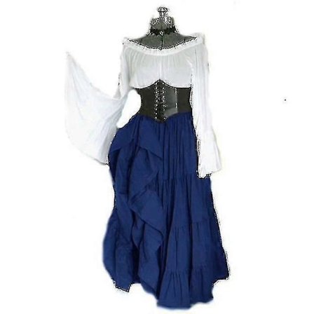 Maskerade Viktoriansk Gotisk Dronning Aftenkjole Middelalder Renessanse Alveprinsesse Ta Fest Kvinner Dans Retro Kostyme-1_y-lingling}