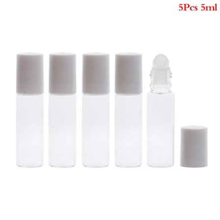 1 tai 5 kpl 10 ml 5 ml paksu lasinen rulla-pallo eteerinen öljy tyhjiä hajuvesipulloja rulla-pallo matkapullo