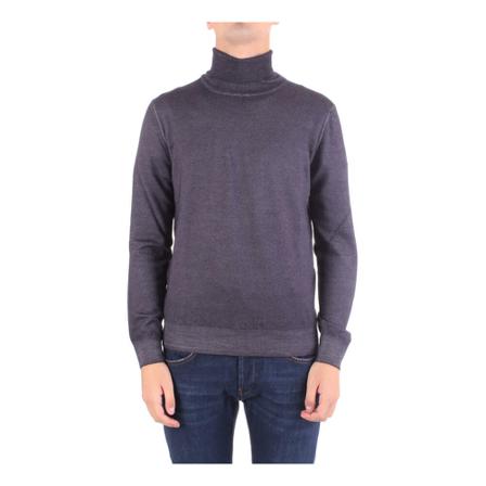 Tagliatore Round-neck Strik Lilla, Herre Rullekraver