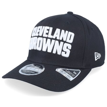 New Era - NFL Black adjustable Czapka Z Daszkiem - Hatstore Exclusive x Cleveland Browns Essential 9Fifty Stretch Black Adjustable @ Hatstore