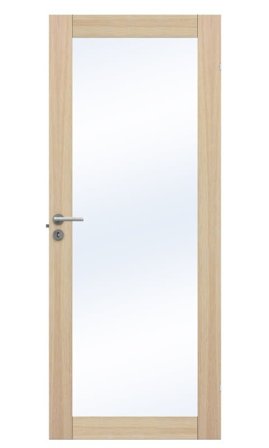 Swedoor Unique GW 01L Innerdörr vitpigmenterad ek 725x1940 mm, Dörrar