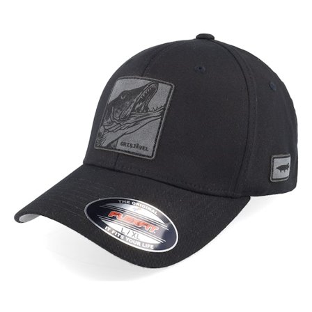Skillfish - Black flexfit Czapka Z Daszkiem - Grisjävel Engraved Patch Black Flexfit @ Hatstore