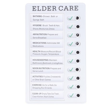 Barnsysslor Schema PVC Memo Board Portabel Avtagbar Anslagstavla för Äldreomsorgsplanering