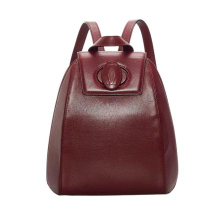 Cartier Vintage, Pre-owned Backpacks Bruin, Dames, Maat:ONE Size