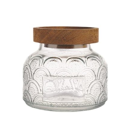 Utrymmesbesparande klara förvaringsburkar perfekta för badrumsartiklar och mer