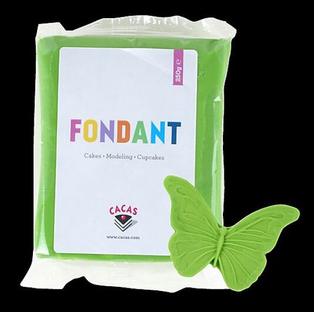 CACAS Fondant Grønn 250g