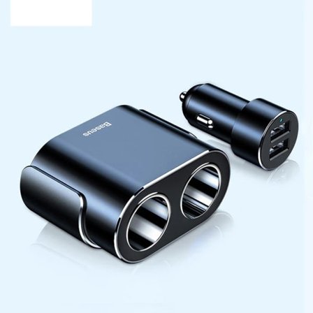 Bil oplader cigaret lighter stik splitter hub strøm adapter