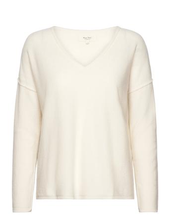 Ilianepw Pu Tops Knitwear Jumpers Cream Part Two