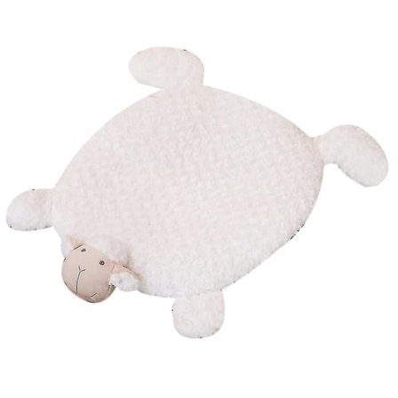 Supersöt får kreativ matta hem husdjur tecknad starter vit