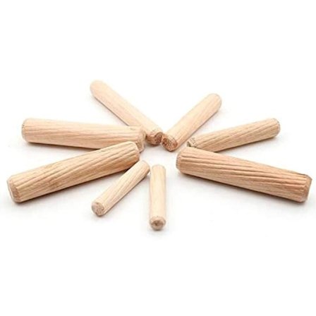 100 st Eucalyptus Rund Nål Möbelkontakt 12,7X50Mm Trä Hantverk Stång Möbelinstallation Verktyg