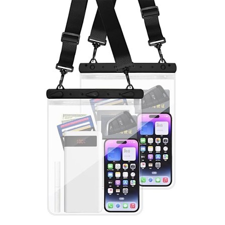 Uinti Vedenpitävä Laukku Olkalaukku MUSTA