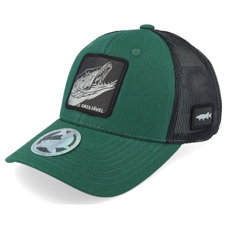Kinder Skillfish - Grün trucker Cap - Kinder Grisjävel Light Forest/Black Trucker @ Hatstore