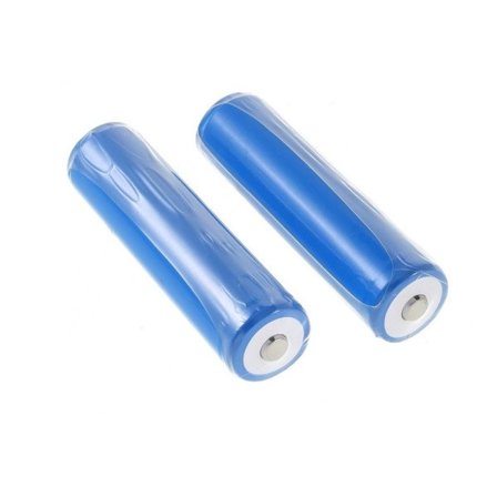 2 stk 18650 Oppladbare Batterier 2200mAh 3.7V Blå