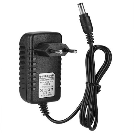 Multi-level skydd 12.6V/1A Adaptiv Litium Batteriladdare 100-240V Ingång - EU-kontakt