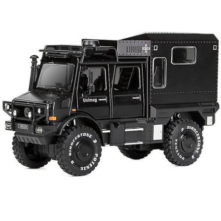 1/32 Rv Alloy Simulation Off-road Vehicle Lasten Lelut - BLACK