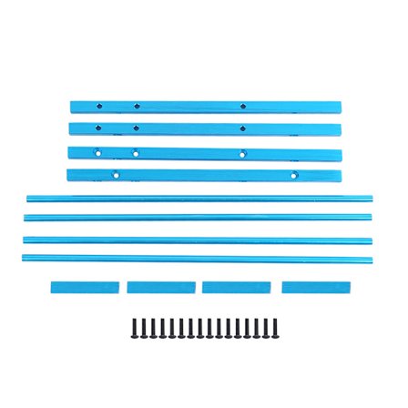 1.9 Tommer Simulations Hjulnav Dæk Hylde Dæk Opbevaringsstativ til TRX4/SCX10 1/10 RC Bil Blå