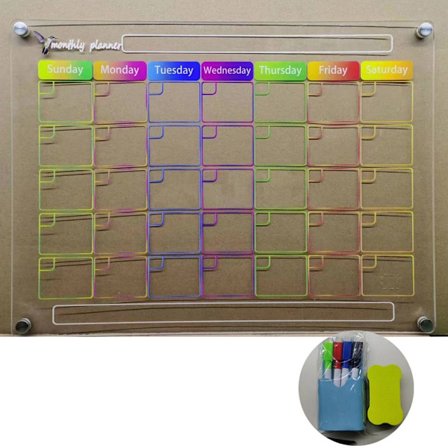 Akrylkalender Magnetisk Akrylplade 5 5