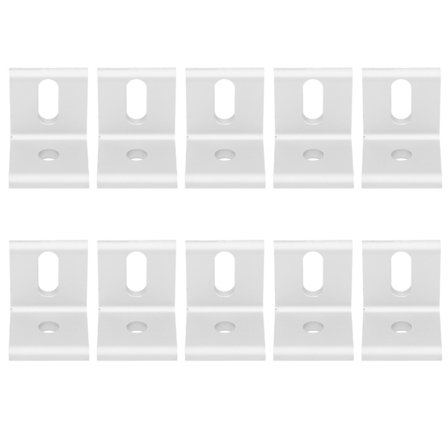 10 kpl suorakulmaista kulmatukea 90° alumiinista L-muotoinen kiinteä tuki teollisuuskiinnikkeet 3030