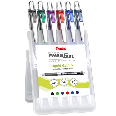Pentel EnerGel BL77 Rollerball 07 6-set