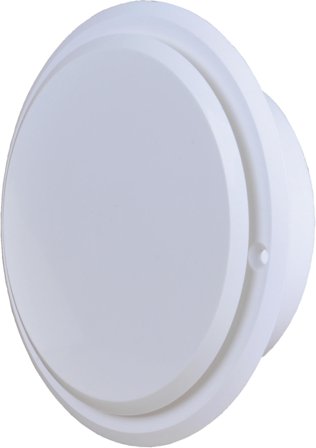 Flexit 02200 Tallriksventil vit, rund med karm, 5-pack 102 mm, Ventilation