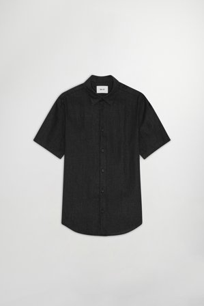 Enzo 5708 Skjorta Herr Svart Lin