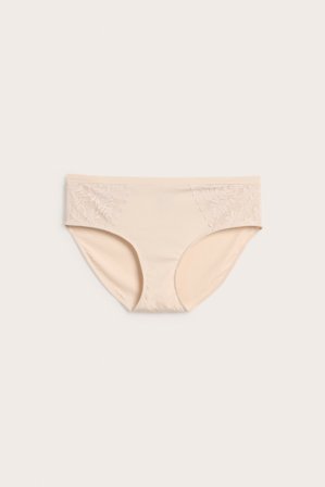 Kappahl | Brieftruse med blonder | Lyserosa