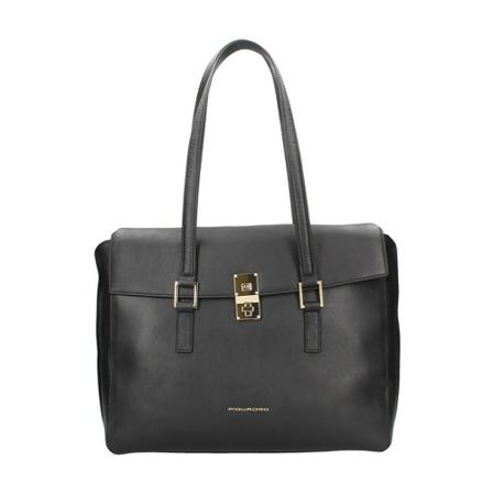 Piquadro, Bd 5734df Shopping bag Czarny, Kobieta, Rozmiar: ONE Size