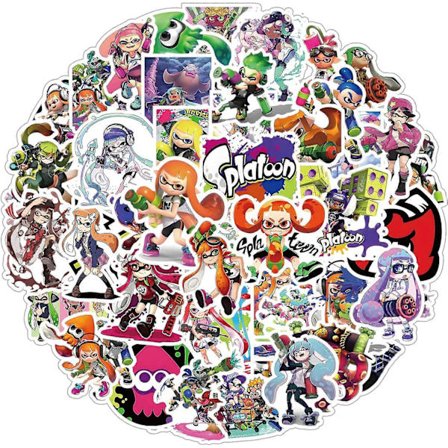 Videospill-klistremerker for vannflasker, 50 stk./pakke Vinyl Vanntette Terror-skrekklistremerker for Laptop Støtfanger Skateboard Datamaskin Telefon 