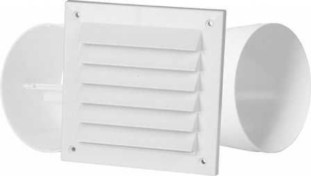 Fresh YVG125 Väggenomföring med kallrasskydd, Ø122 mm, #180 mm, Ventilation