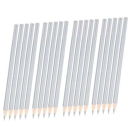 20-pakks sølv sveiseblyant metallisk sølv merkingspenner for byggearbeidere metallarbeid plugg