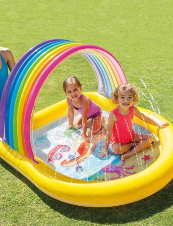 INTEX Intex Rainbow Arch Spray Pool - Multi/patterned - ONE SIZE