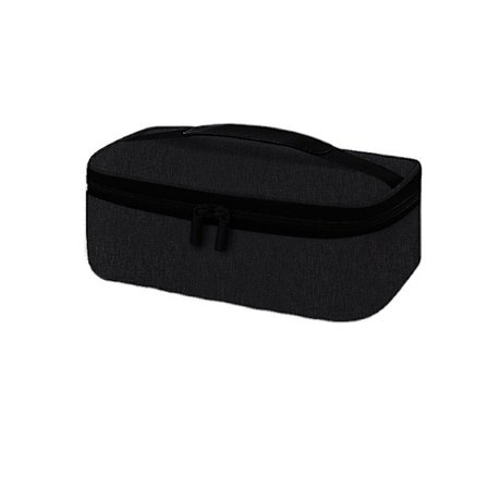 Mini lounaslaukku miehille ja naisille, kannettava lämpöeristetty kylmälaukku, kompakti aikuisten lounasrasia työhön toimistoon, musta