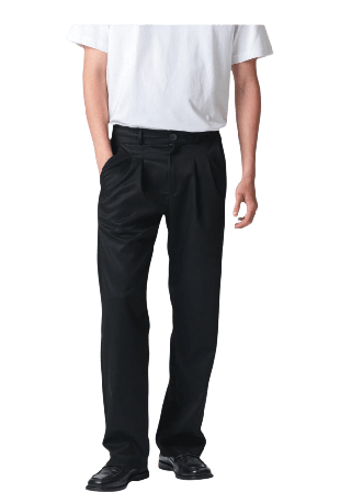 TeeShoppen Performancebyxor - Bred Passform Byxor Herr Svart L/34